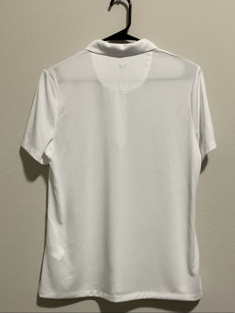 Callaway Women’s 1/4 Zip Heather Polo Golf Shirt- White- Size L - Picture 4 of 9